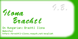 ilona brachtl business card
